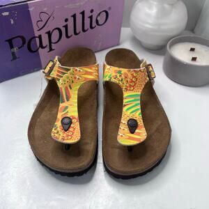 Papillio by Birkenstock Gizeh Sandal African Wax Gold 1005085 Unisex L12/M10 NWB